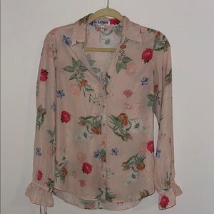 Express Floral Print Women's Blouse - Pink